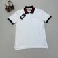 Gucci Piquet Polo T-Shirt With Web Collar Stretch Cotton In White