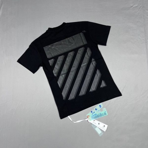 Off-White Men’s Women’s Tshirts Replica Cotton T-shirts in black color Off-White Men’s Women’s Tshirts Replica Cotton T-shirts in black color