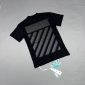 Off-White Men’s Women’s Tshirts Replica Cotton T-shirts in black color