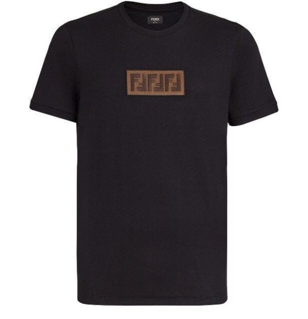 Fendi Monogram T Shirt in Black color Fendi Monogram T Shirt in Black color