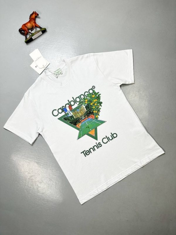 Casablanca Icon Tennis Club T-shirts in whiite color Casablanca Icon Tennis Club T-shirts in whiite color