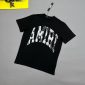 Amiri Graffiti Letter Logo Men Women Cotton Replica Cheap T-shirt in black color