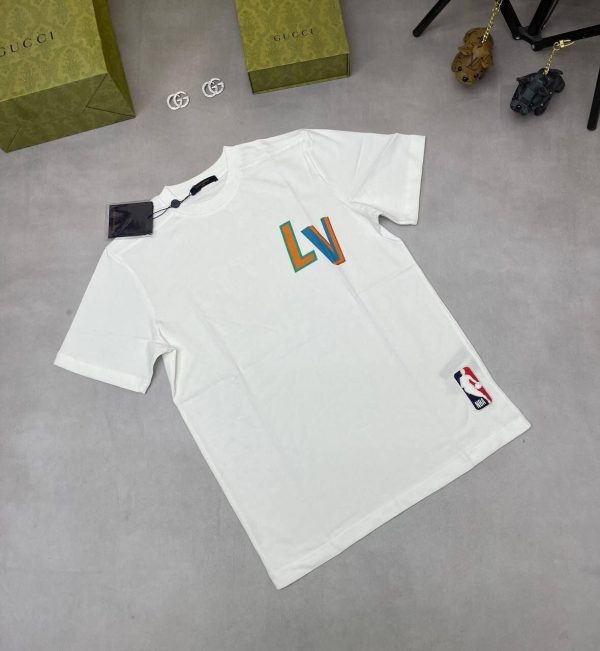 iii LV x NBA T-shirts in white Color
