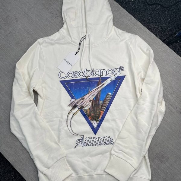 Casablanca Rocket Air Hoody in white color