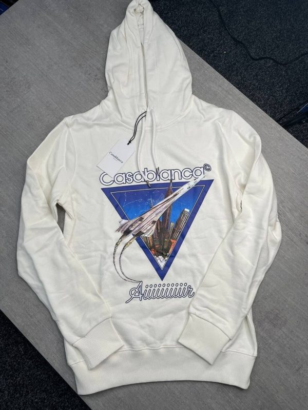 Casablanca Rocket Air Hoody in white color