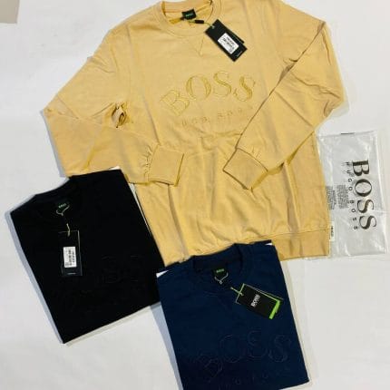 Boss Jumpers in beige Color