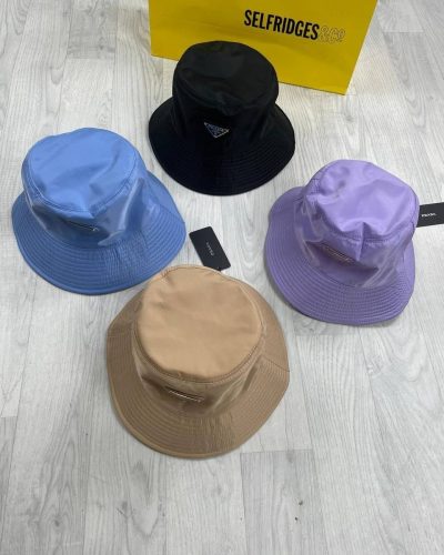 Prada Milano Re-Nylon Bucket Hat blue
