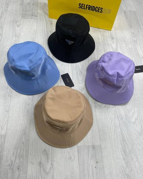 Prada Milano Re-Nylon Bucket Hat blue