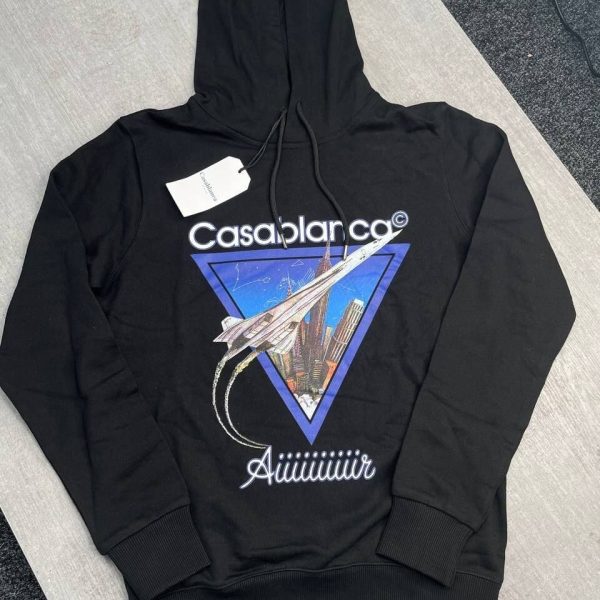 Casablanca Rocket Air Hoody in black color