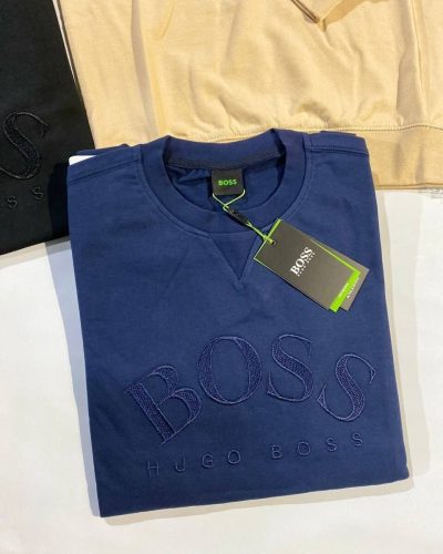 Boss Jumpers in navy blue Color
