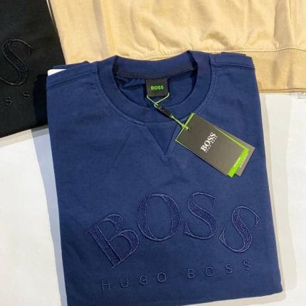 Boss Jumpers in navy blue Color