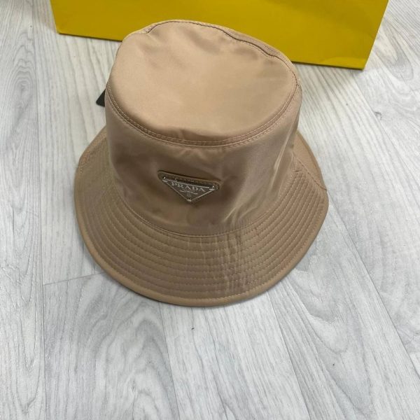 Prada Milano Re-Nylon Bucket Hat beige