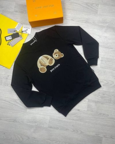 Palm Angels Teddy Bear Jumper Mens Black Sweater