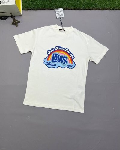 Louis Vuitton Rainbow Printed T-Shirt in white color Louis Vuitton Rainbow Printed T-Shirt in white color