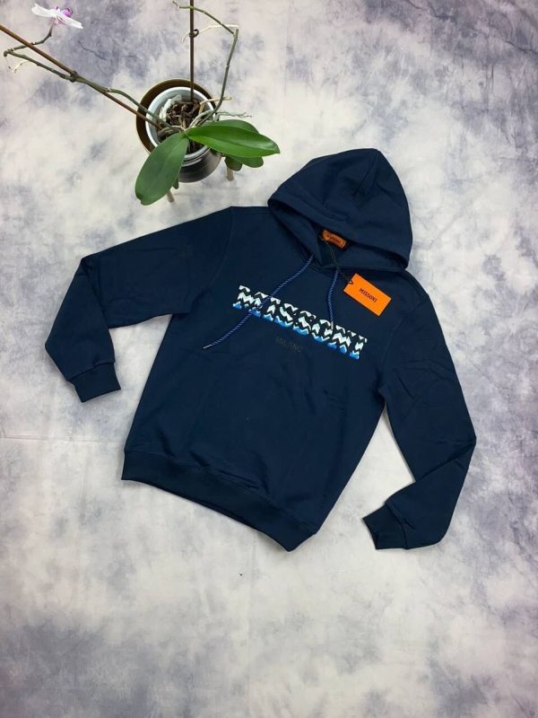 Missoni Hoodie in navy blue Color Missoni Hoodie in navy blue Color