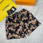 Palm Angel Men Teddy Bear shorts in black color