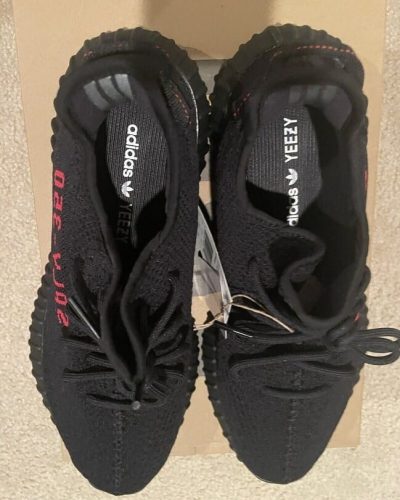 Adidas SPLY 350 Yeezy Shoes Comfort Trainer In Black Red