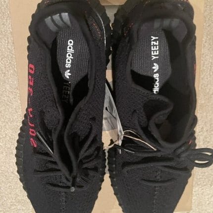 Adidas SPLY 350 Yeezy Shoes Comfort Trainer In Black Red