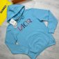 Dior Flowers Floral Logo Embroidered Stylish Printed Hoodies in blue color