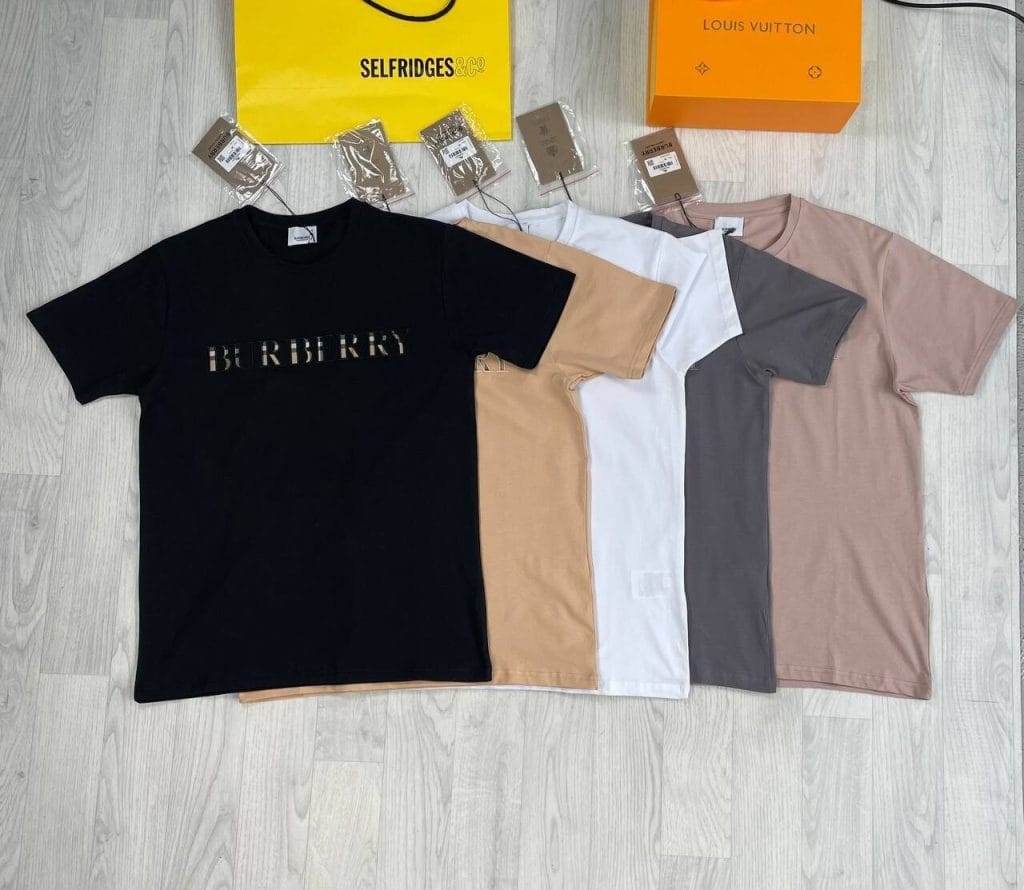 Burberry Men Rep T-Shirts Iconic Logo Short Sleeves Cotton T-Shirts