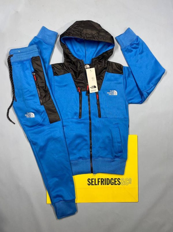 The North Face Kids Tracksuit in blue color The North Face Kids Tracksuit in blue color