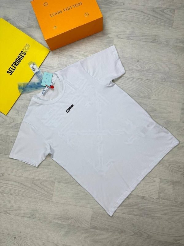 Off-White Men Women Replica T-shirt Cabin Baggage Tshirt in white color Off-White Men Women Replica T-shirt Cabin Baggage Tshirt in white color