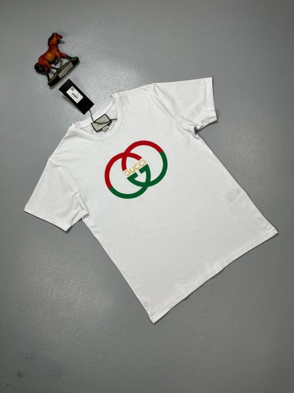 Gucci G Cotton Jersey Printed T-Shirt In white color Gucci G Cotton Jersey Printed T-Shirt In white color
