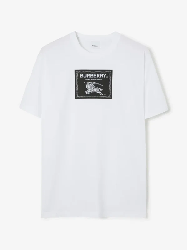 Burberry London England T-Shirt Printed Tshirt in white color Burberry London England T-Shirt Printed Tshirt in white color