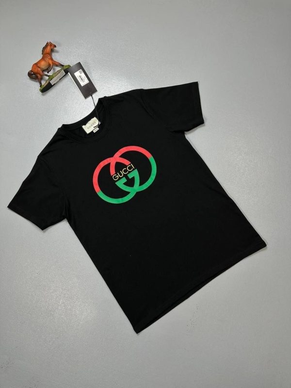 Gucci G Cotton Jersey Printed T-Shirt In Black color Gucci G Cotton Jersey Printed T-Shirt In Black color