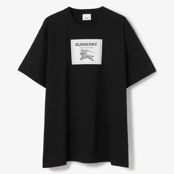 Burberry London England T-Shirt Printed Tshirt in black color