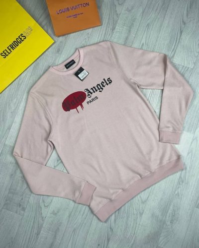 Palm Angels Sprayed Jumper Sweater in pink color