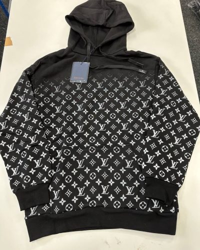 Louis Vuitton Gradient Hoodies in black color