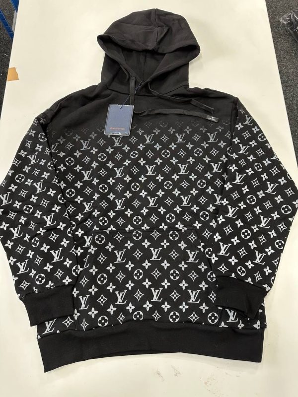 Louis Vuitton Gradient Hoodies in black color
