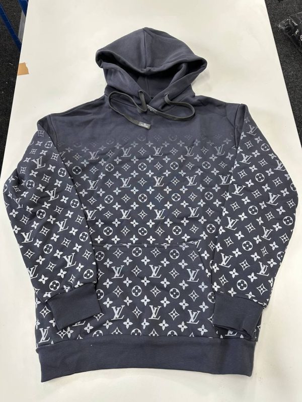 Louis Vuitton Gradient Hoodies in grey color Louis Vuitton Gradient Hoodies in grey color