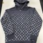 Louis Vuitton Gradient Hoodies in grey color