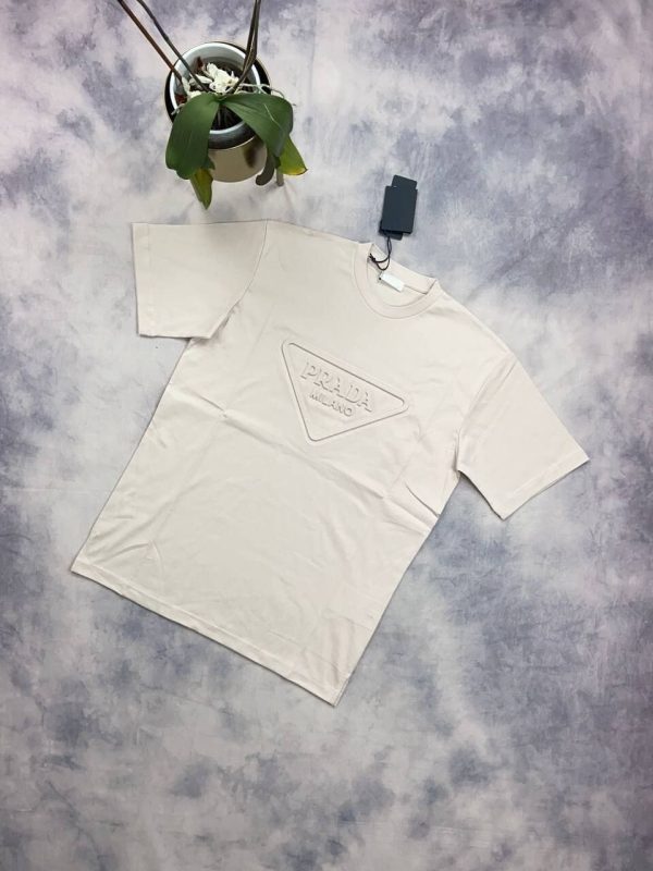 Prada Milano Tee Shirt Cream Prada Milano Tee Shirt Cream