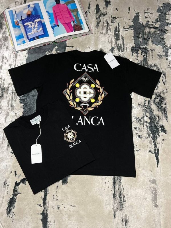 Casablanca Le Joueur T-Shirt In Black Color Casablanca Le Joueur T-Shirt In Black Color