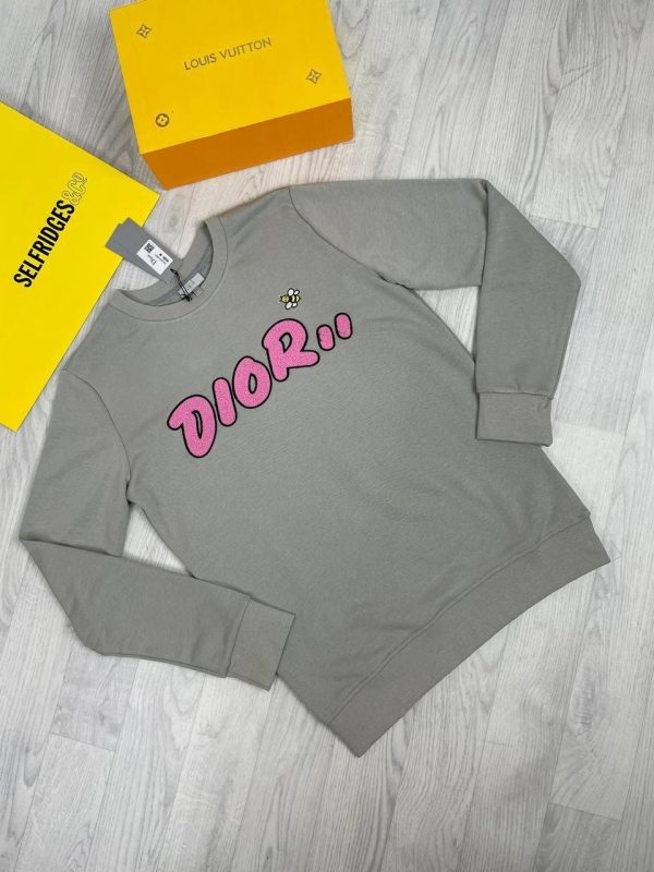 Dior Printed Kaws Sweatshirt Jumpers in grey color Dior Printed Kaws Sweatshirt Jumpers in grey color