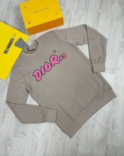 Dior Printed Kaws Sweatshirt Jumpers in brown color Dior Printed Kaws Sweatshirt Jumpers in brown color
