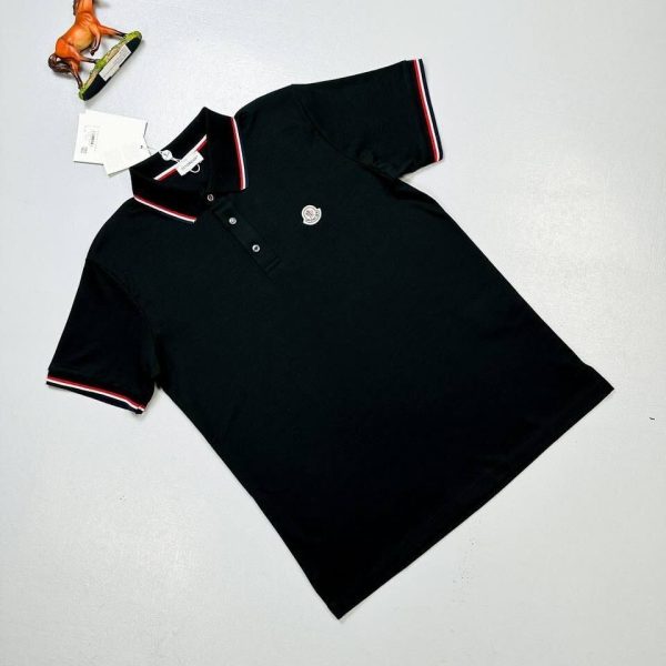 MONCLER POLO SHIRTS in Black Colour