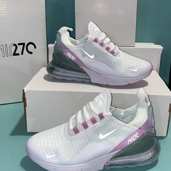 Nike Air Max 270s Summit White Regal Pink Women Sneakers UK