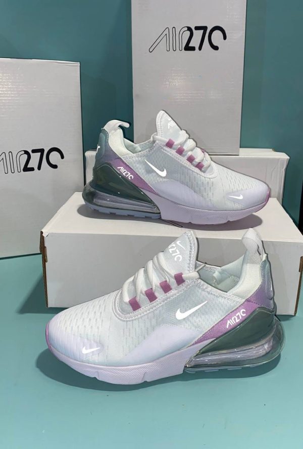 Nike Air Max 270s Summit White Regal Pink Women Sneakers UK