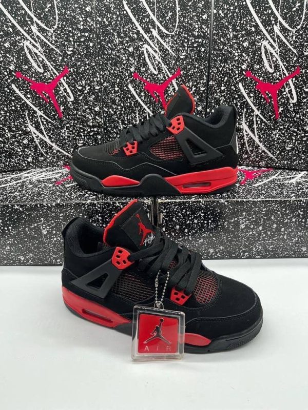 Nike Jordan 4 Women Trainers Red Thunder