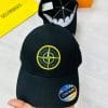 Stone Island Logo Printed Cap with golden logo