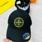 Stone Island Logo Printed Cap with golden logo
