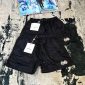 Moncler Men Shorts in cotton fabric in black color