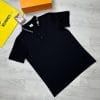 Burberry Men's Women's Plain Polo Shirt In Black Colour
