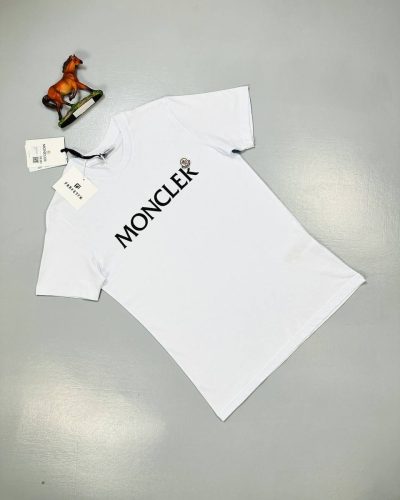 Moncler Swim T-shirt Men Women in white color