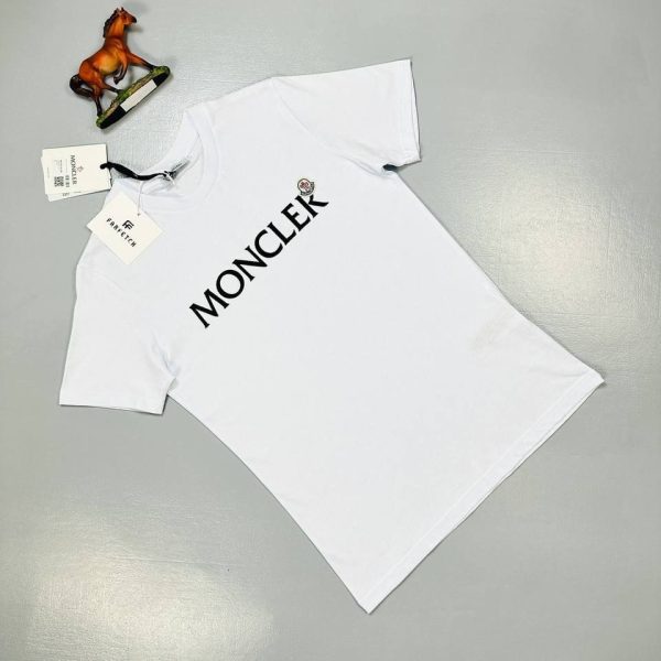 Moncler Swim T-shirt Men Women in white color
