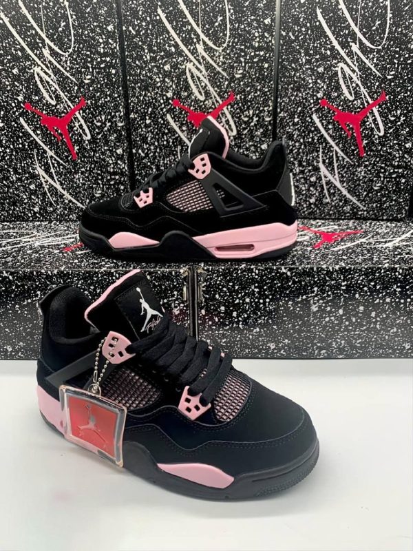 Nike Jordan 4 Women Trainers Pink Thunder Black
